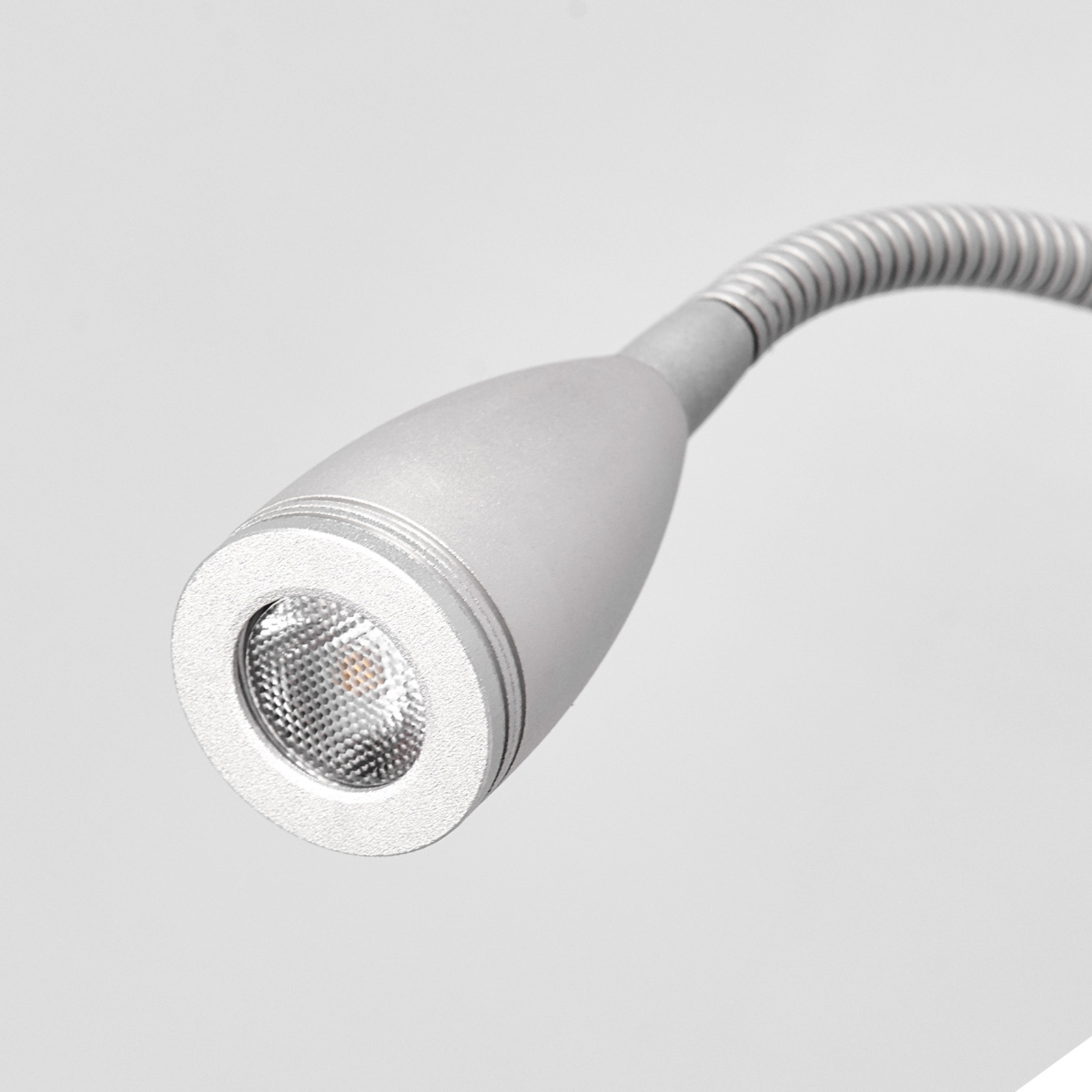 Lámpara de pared LED regulable Torin, gris plata