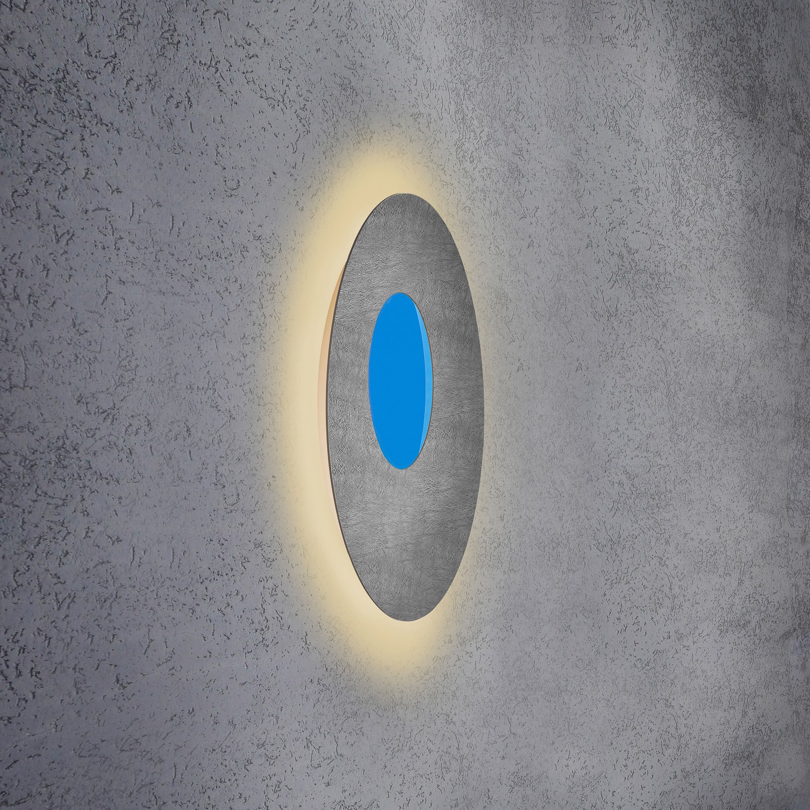 Escale Blade Open LED-vegglampe RGBW betong Ø59cm
