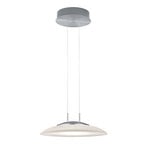 Findus LED pendant light, matt nickel/chrome