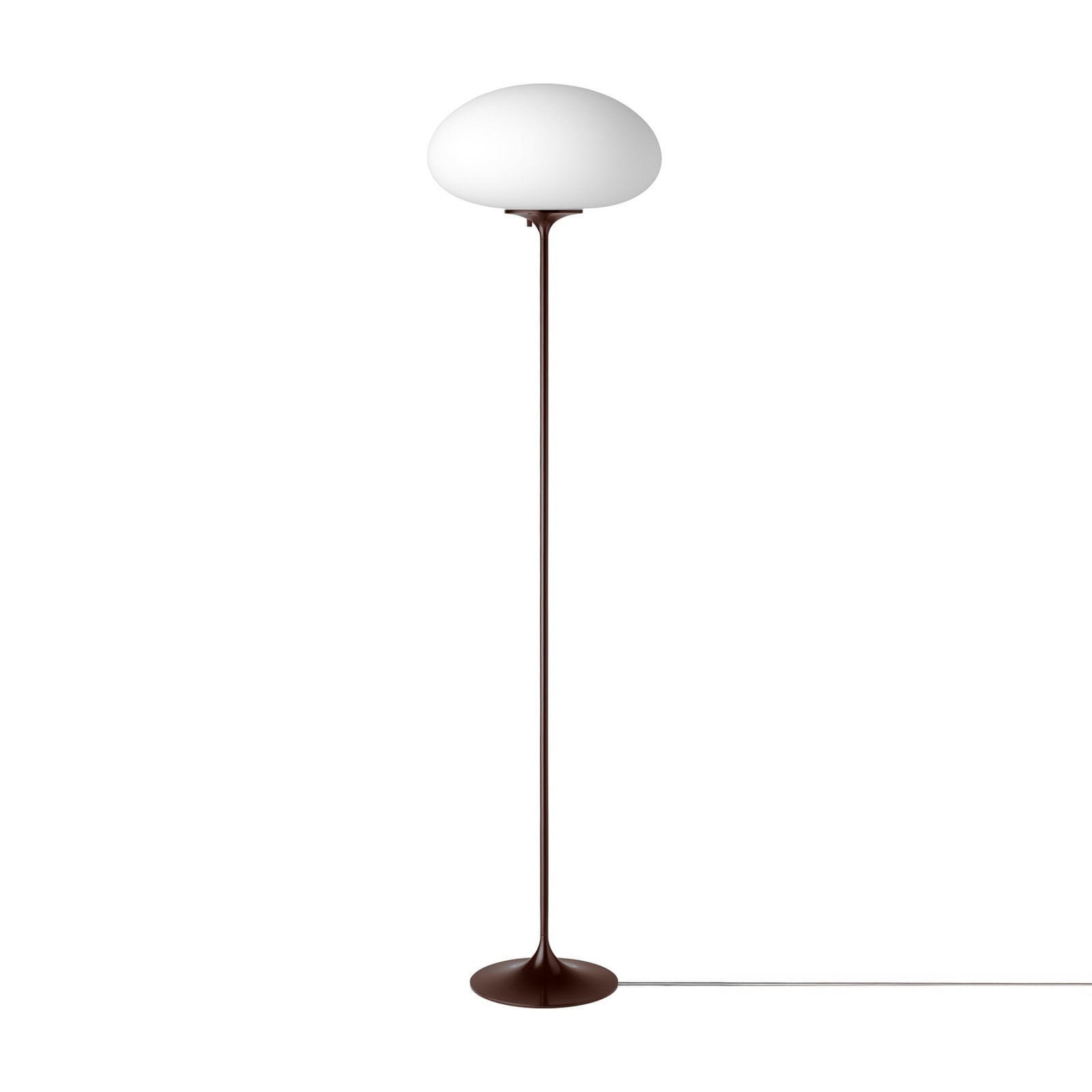 Stojacia lampa Stemlite, čierno-červená, výška 150 cm, stmievateľná - Gubi