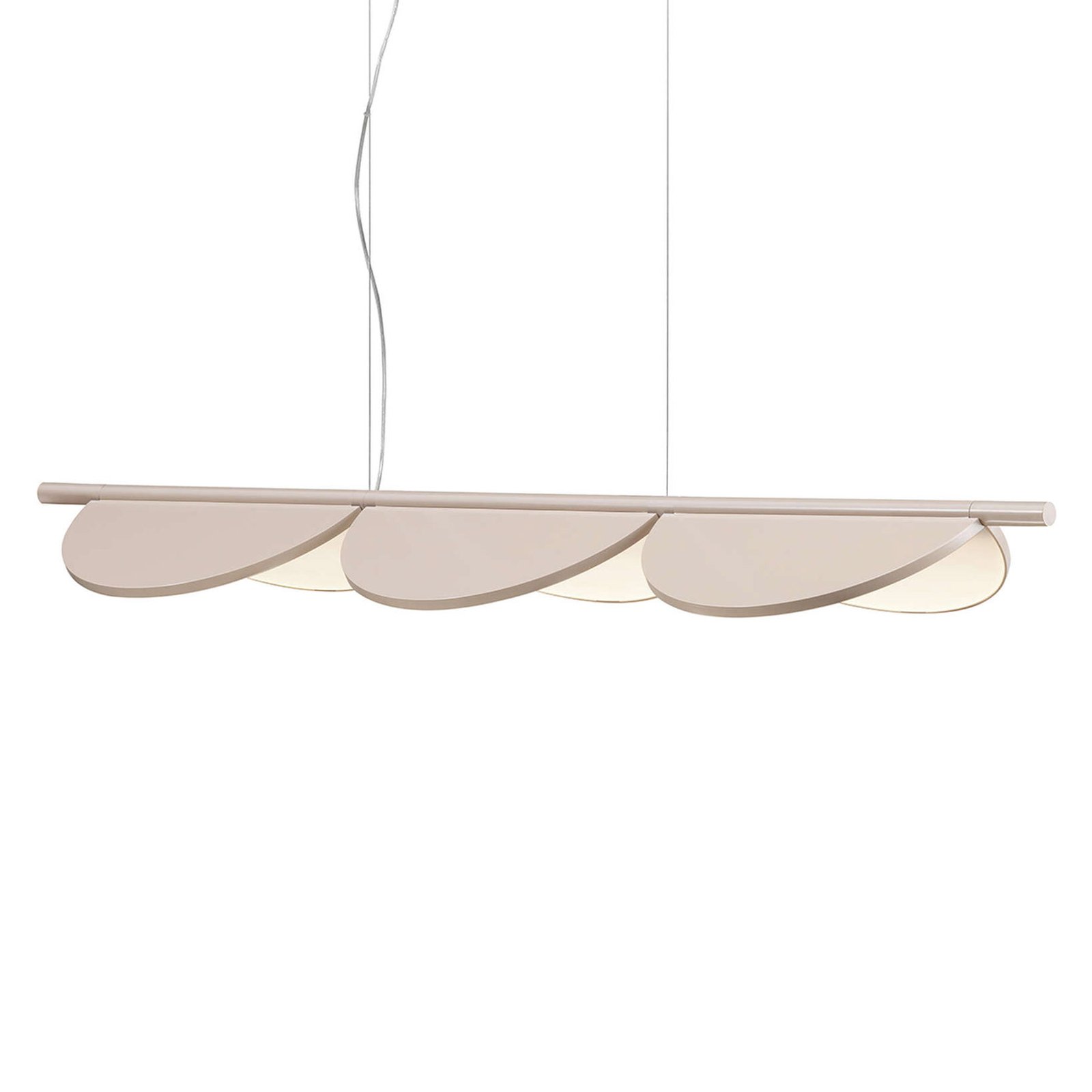 FLOS Almendra Linear LED hanging light, three-bulb