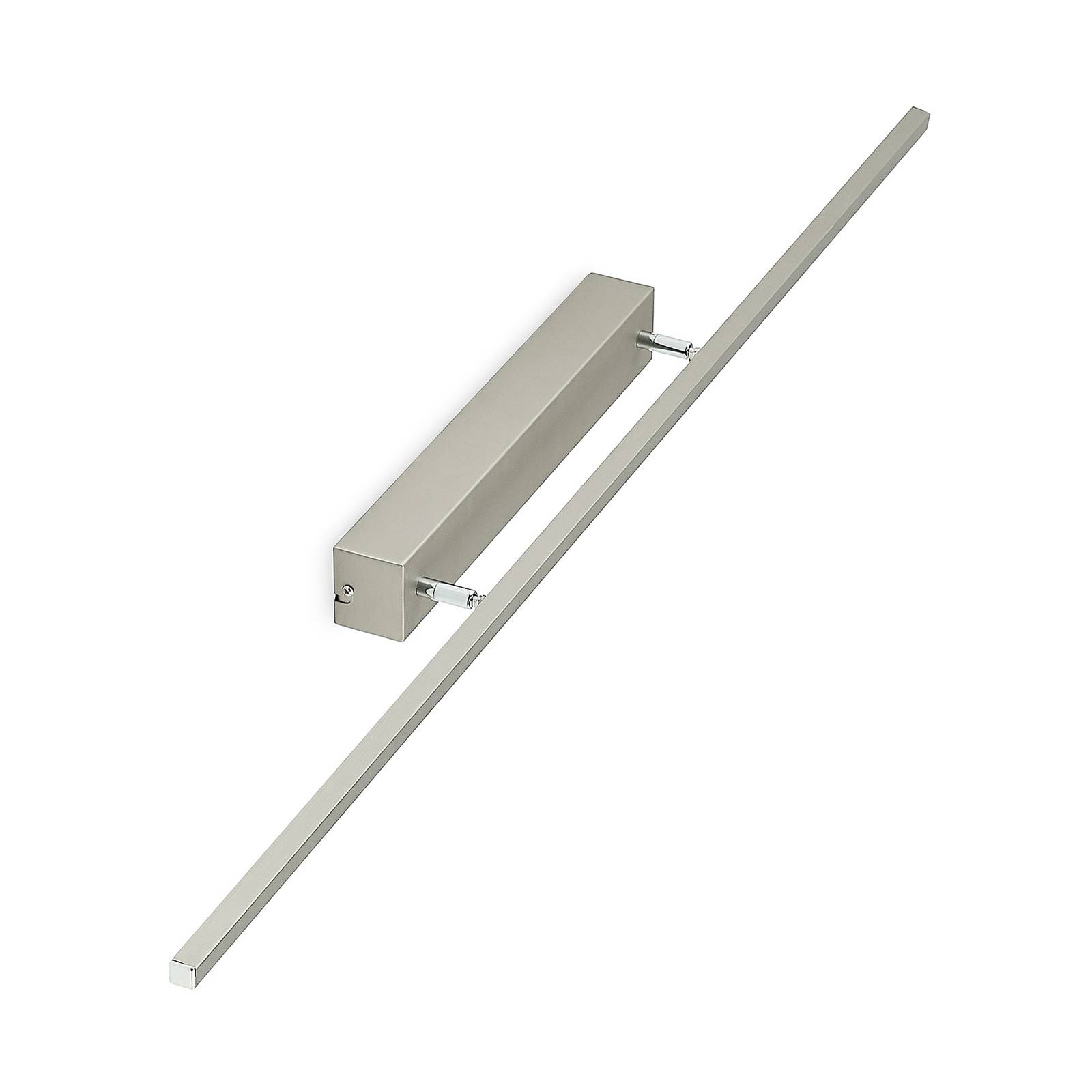 lucande - alexis o?wietlenie obraz?w 118cm nikiel, do salonu / jadalni, ?elazo, aluminium, akryl, 28.5w, szer. 118 cm, wys. 6 cm
