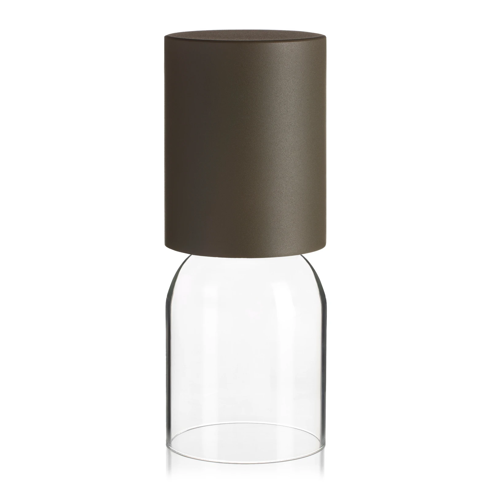 Luceplan Nui Mini galda lampa ar uzlādējamu akumulatoru IP54, pelēkā krāsā
