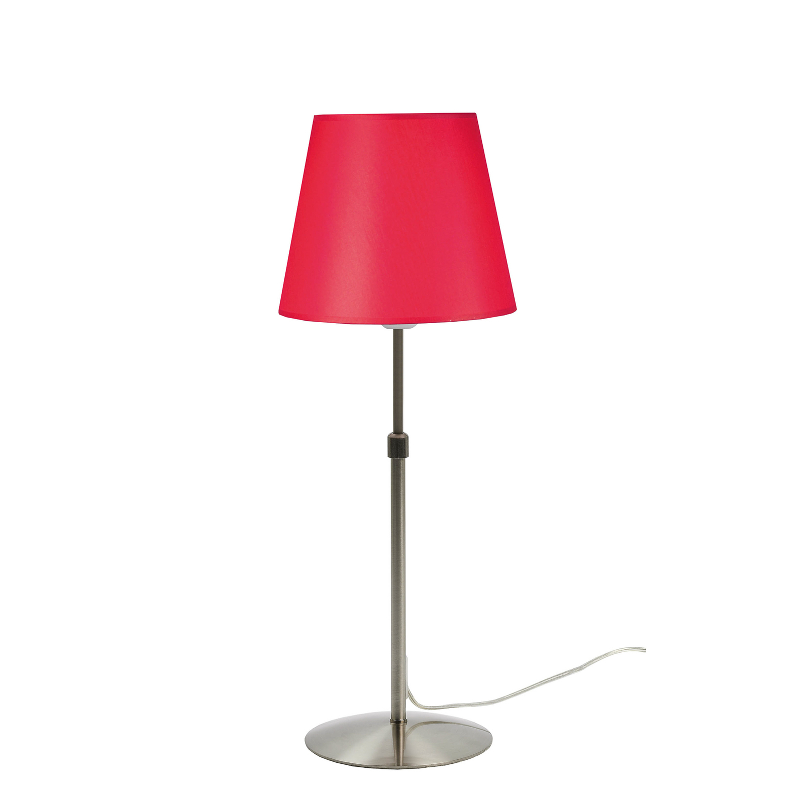 Aluminor Store lampa stołowa, aluminium/czerwona