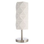 Candeeiro de mesa Asterope, branco linear