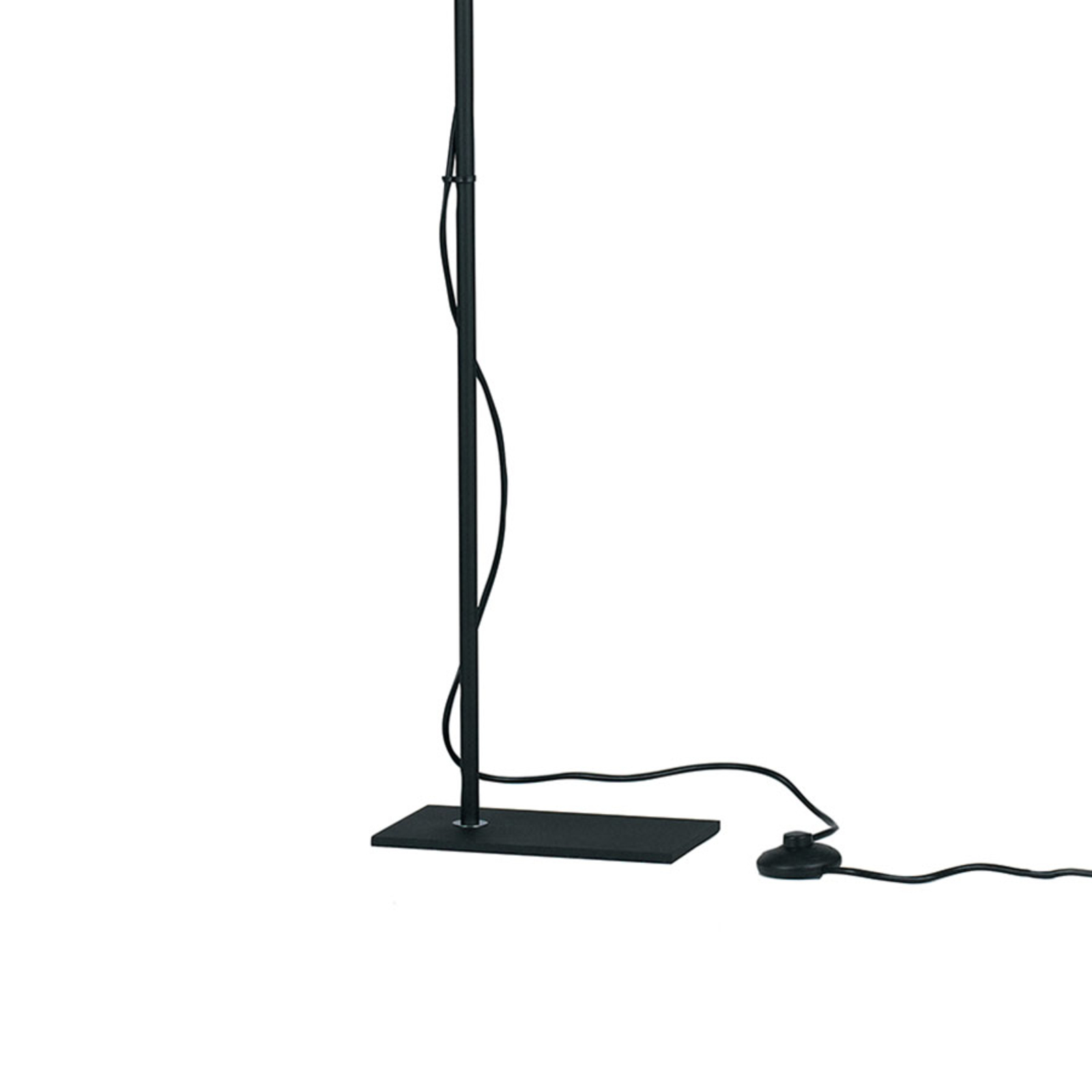 Book LED floor lamp, black