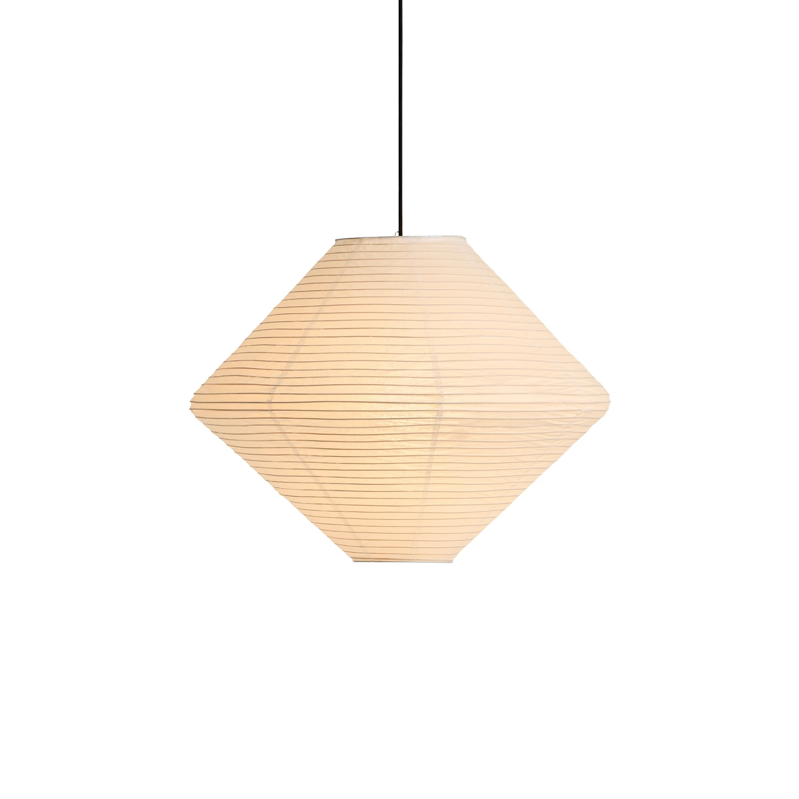Abat-jour HAY Diamond, Ø 60 cm, blanc, papier/bambou