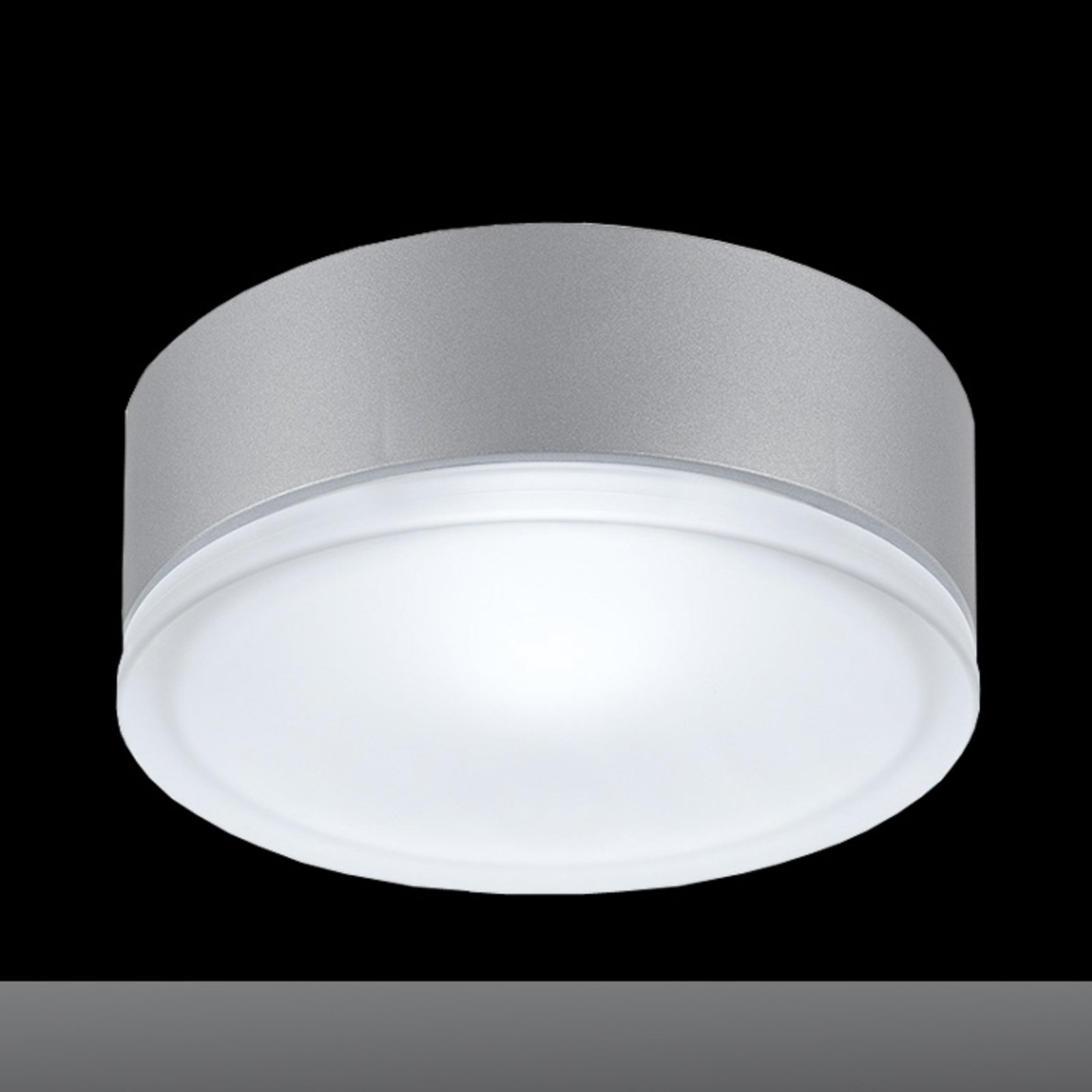 PERFORMANCE LIGHTING DROP 28 large ceiling lamp, grey, for Hallway, Plastic, pressed glass, E27, 100 W, energy efficiency: A++
