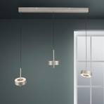 Paul Neuhaus SMART+ hanglamp Q-Rotate, aluminium 3-lamps.