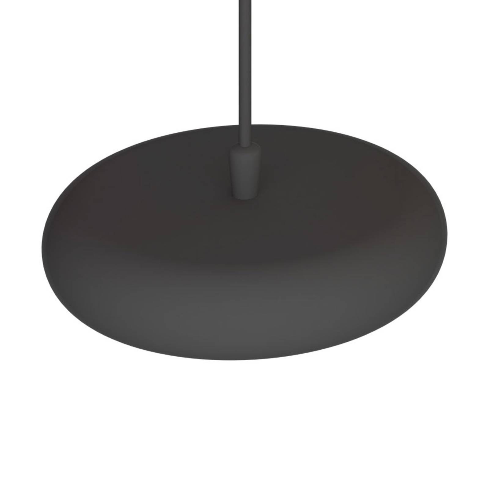 Pujol Iluminación LED-riippuvalaisin Boina, Ø 19 cm, musta - moderni lamppu Olohuoneen/ruokailutila