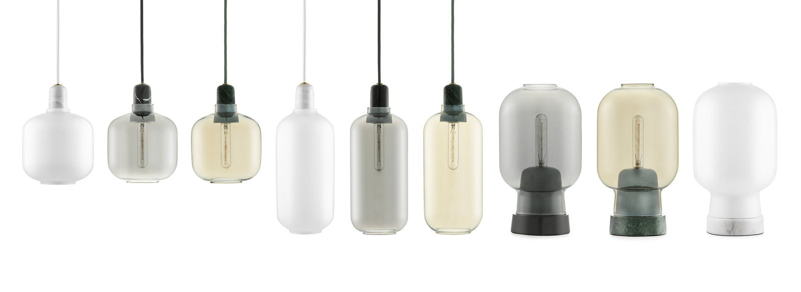 Amp Lampada a Sospensione Piccolo Bianco/Bianco - Normann Copenhagen