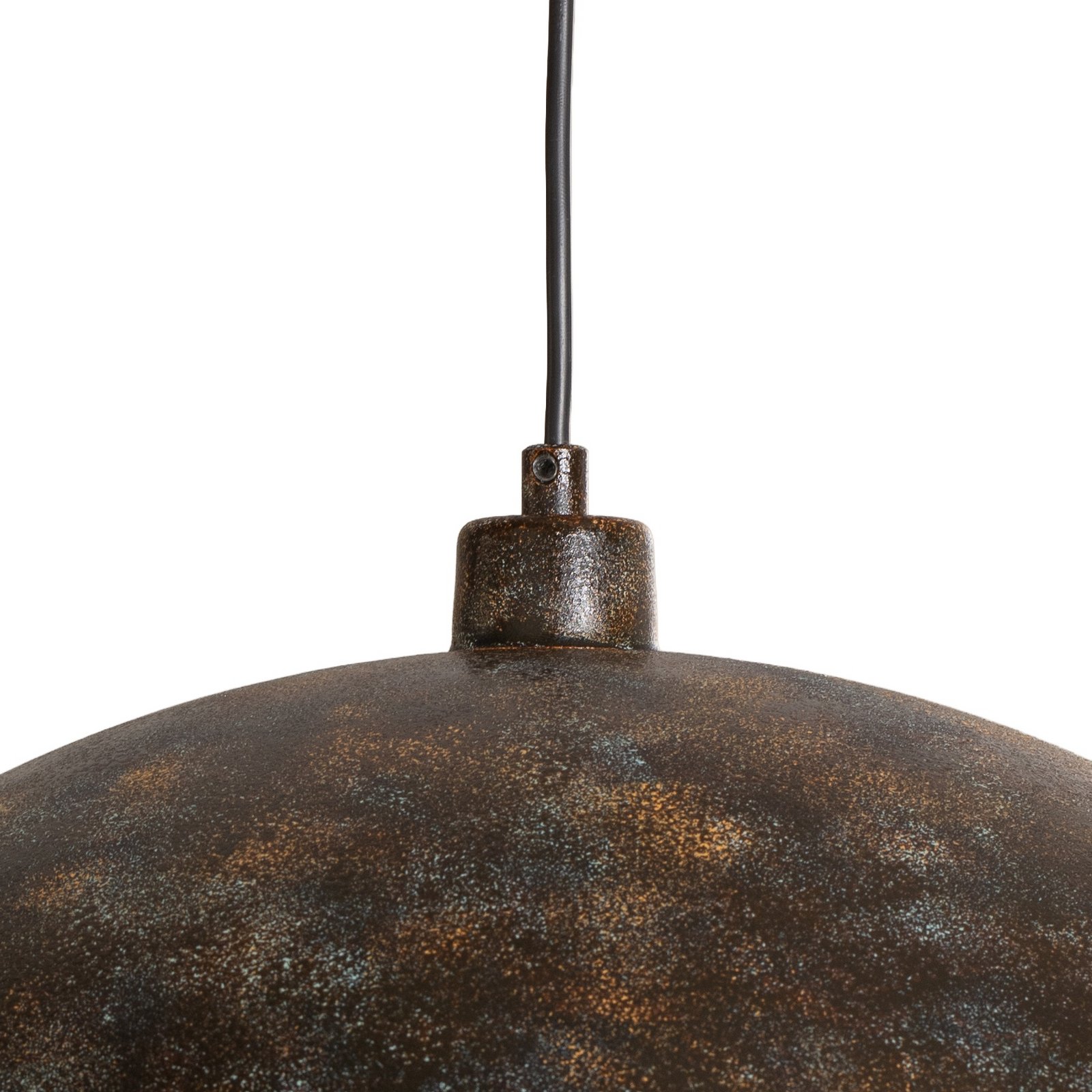 Berceste pendant light, Ø 60 cm, aged brass, metal