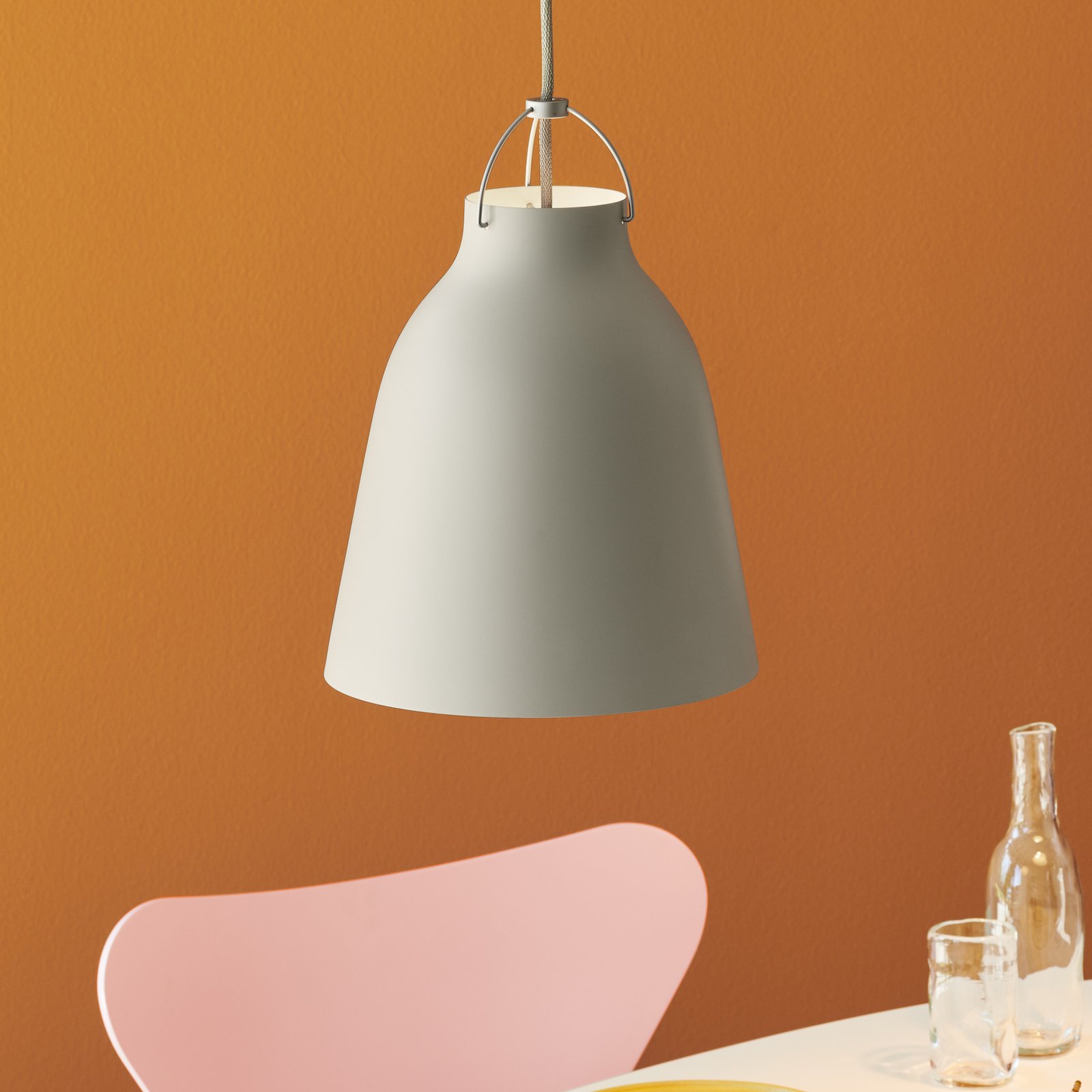 Caravaggio™ P2 Závěsné Světlo Matt Šedá25 - Fritz Hansen