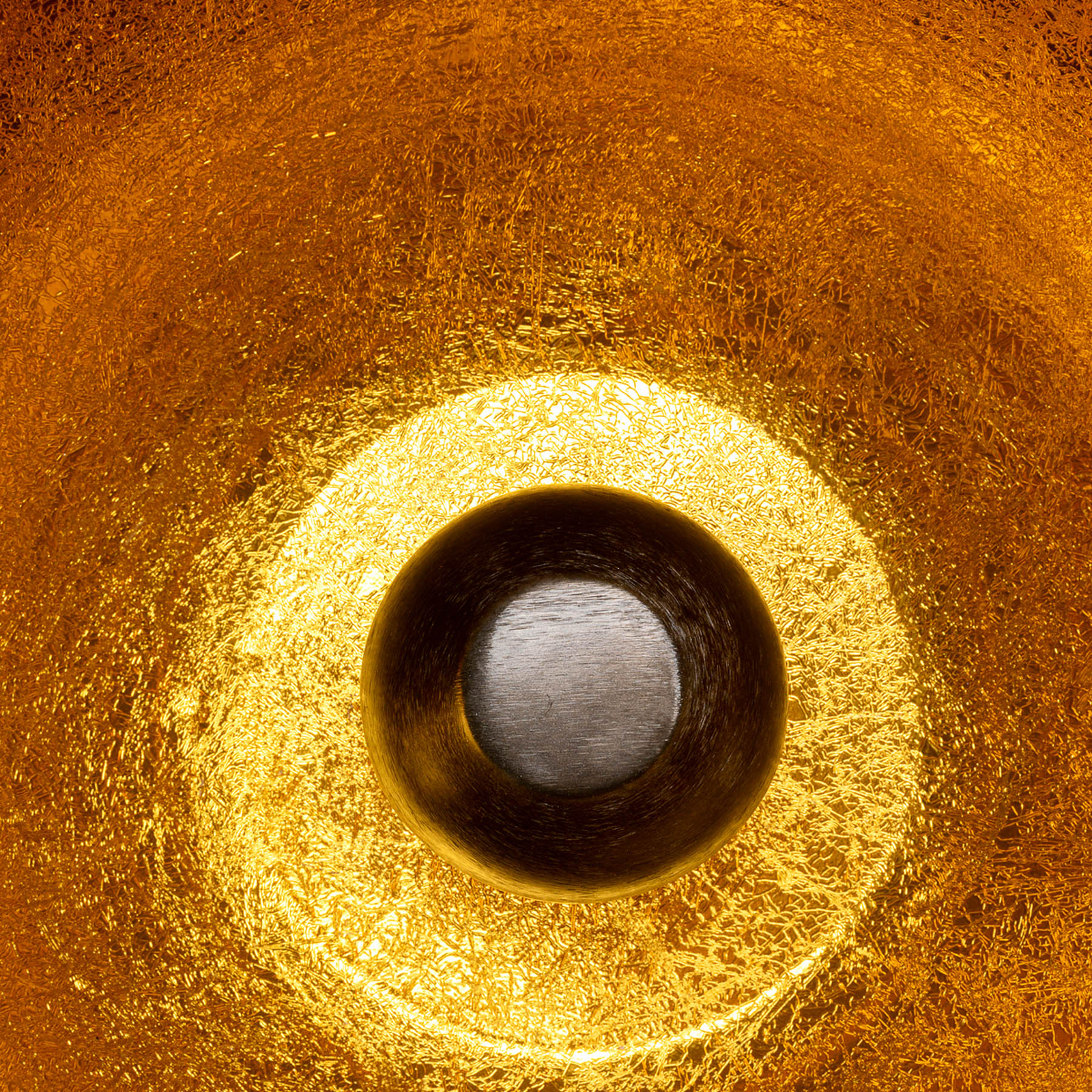 Lámpara de suelo KAREN Apollon, negra, Ø 50 cm