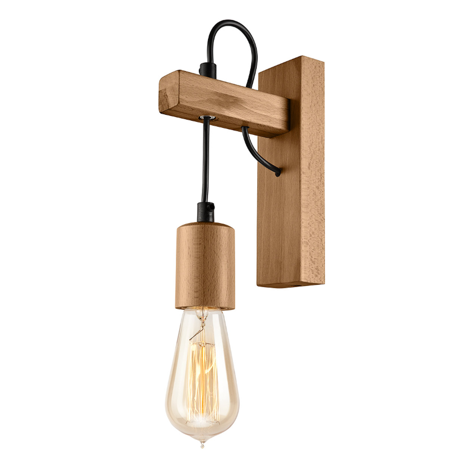 Tyske wall light, wood, olive
