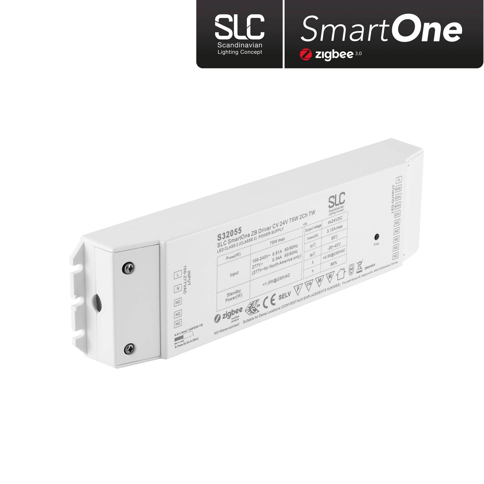 The Light Group SLC SmartOne alimentation ZigBee 24V 75W PWM CCT