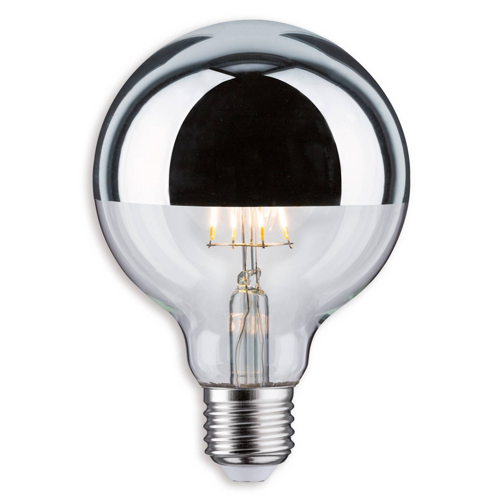 Photos - Light Bulb Paulmann LED half mirror E27 G95 4.8W 827 silver 