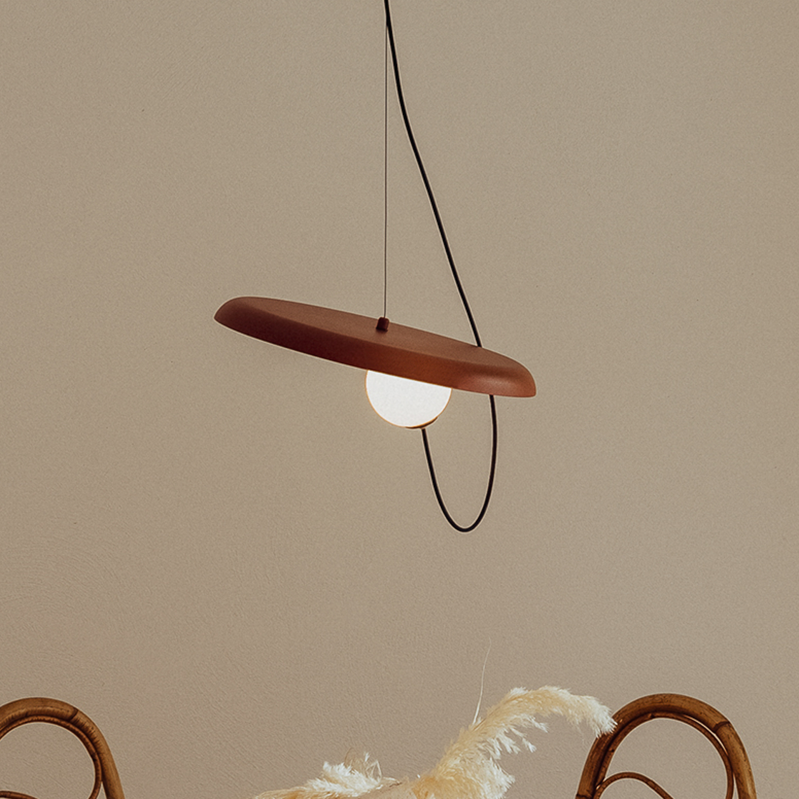 Milan Wire lampada a sospensione Ø 38 cm rame metallizzato