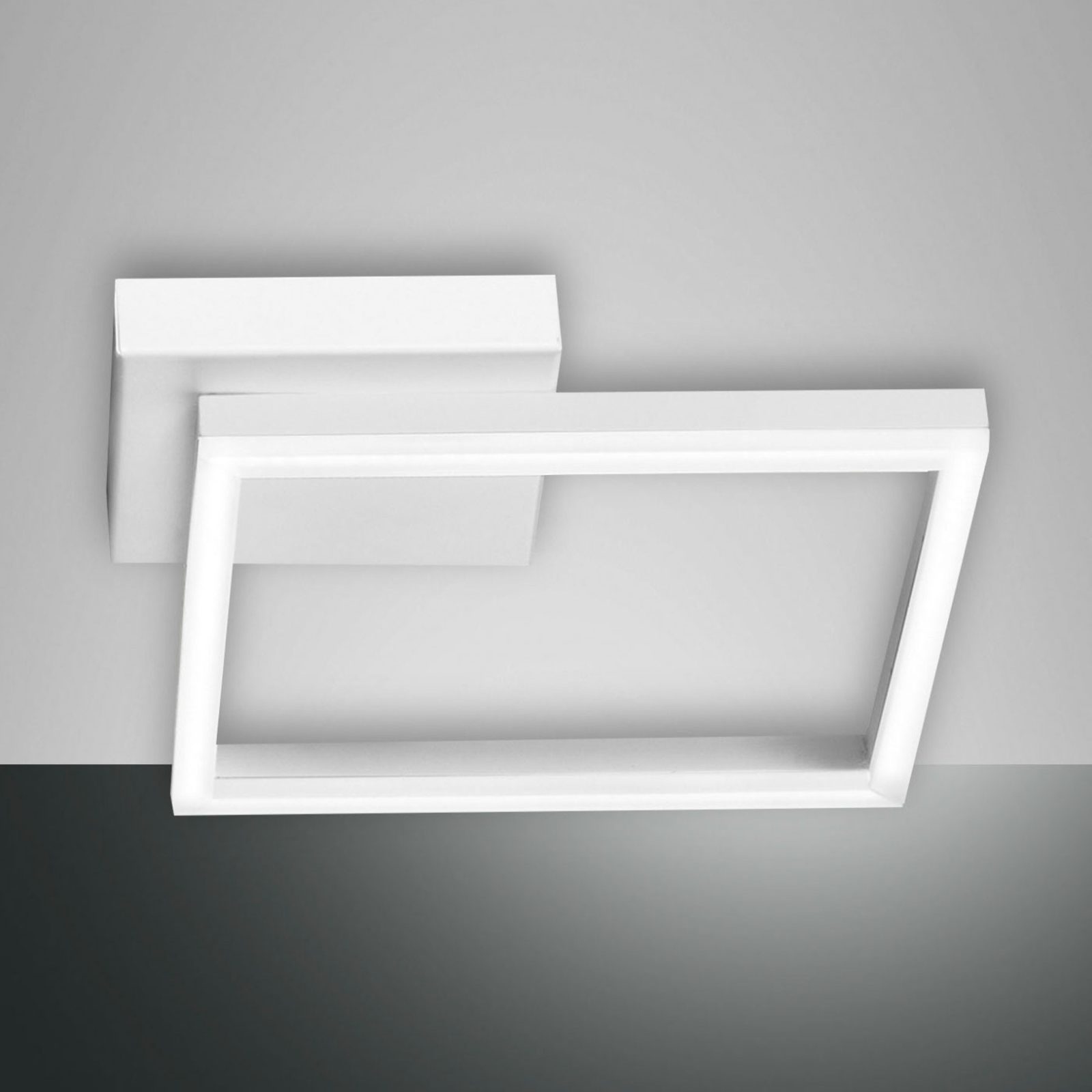 Lámpara LED de techo Bard, 27x27cm, blanco