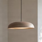 Lindby Florie LED pendant light, beige, Ø 40 cm, metal