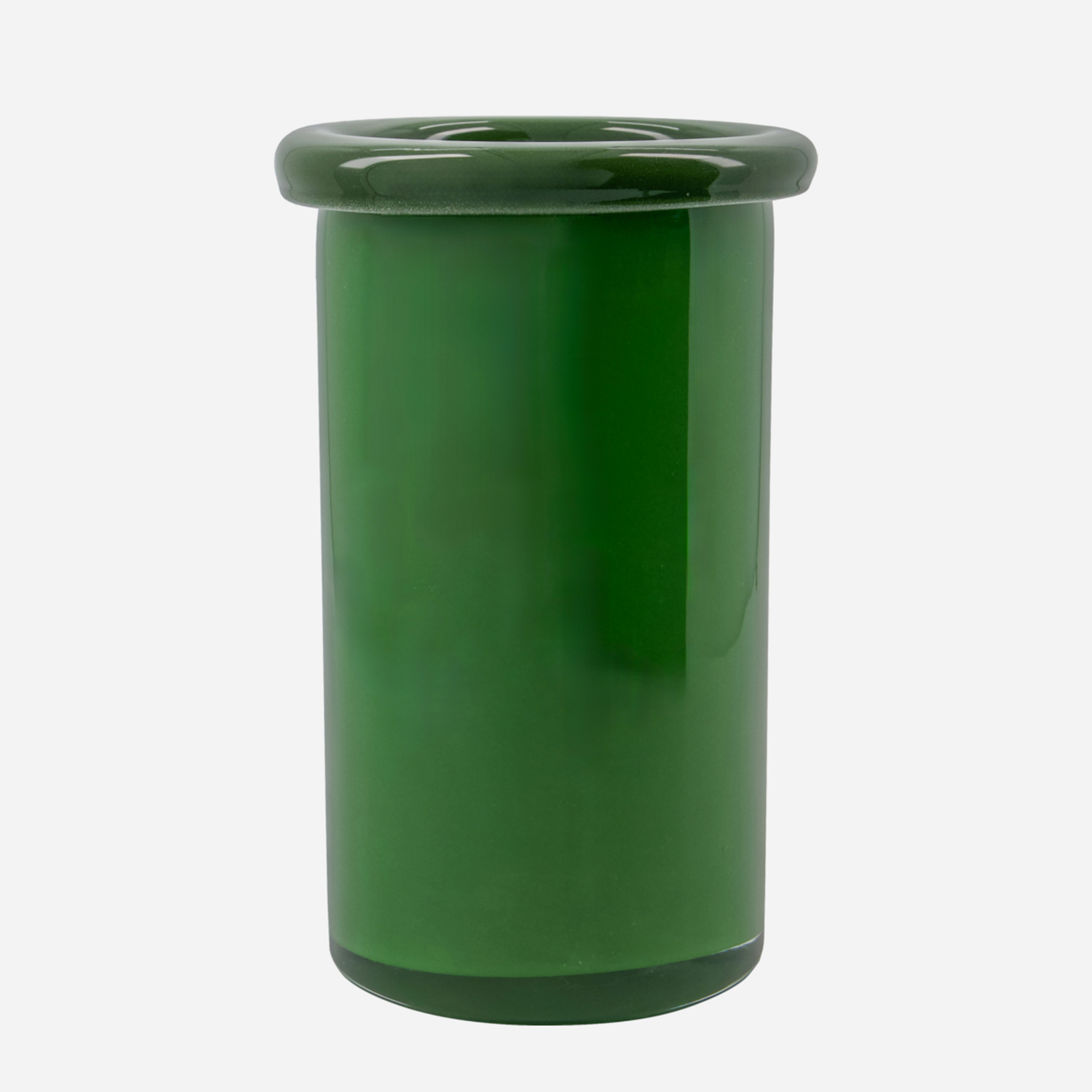 Vază HDBuck, verde, înălțime 23 cm, sticlă - House Doctor