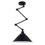 Висяща лампа Pantograph с шарнирно окачване, черна