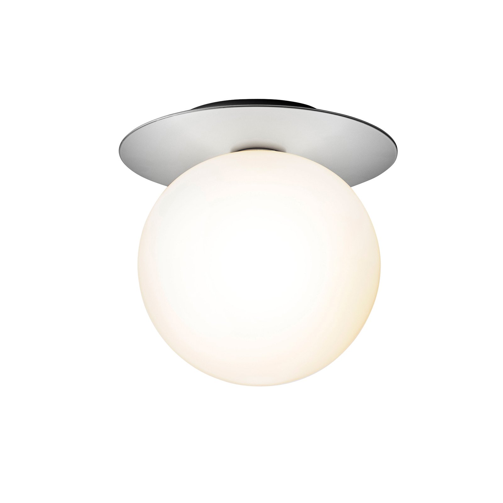 Liila 1 Applique Murale/Plafonnier IP44 Large Clair Argent/Blanc Opale - Nuura