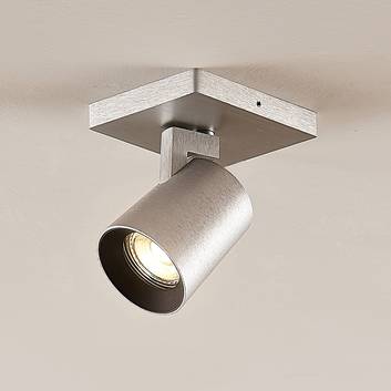 Arcchio Iavo spotlight, kantig, aluminium, 1 lampa