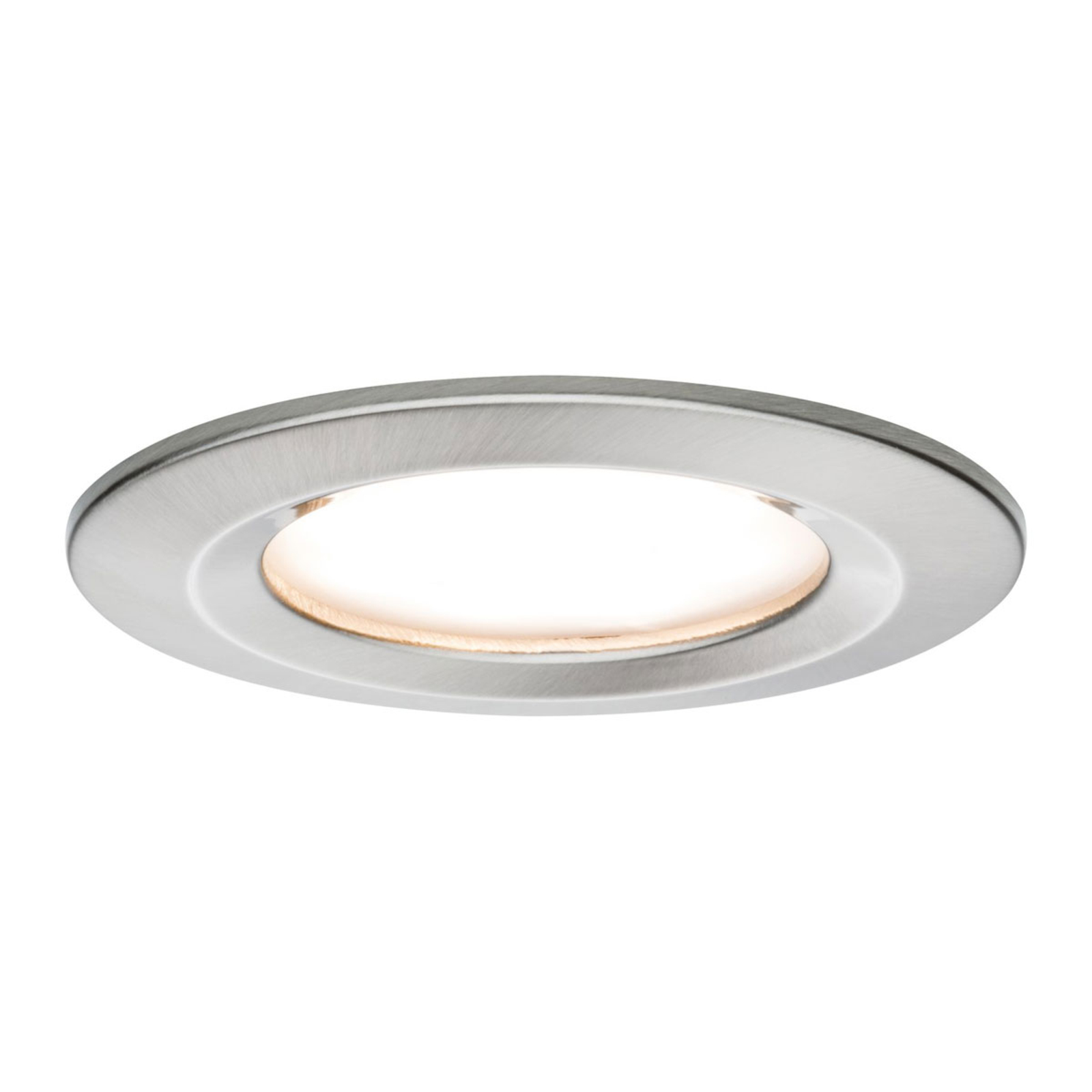 Paulmann Slim Coin set of 3 LED spots, iron, for Hallway, aluminium, zinc, 6.8 W, energy efficiency: A