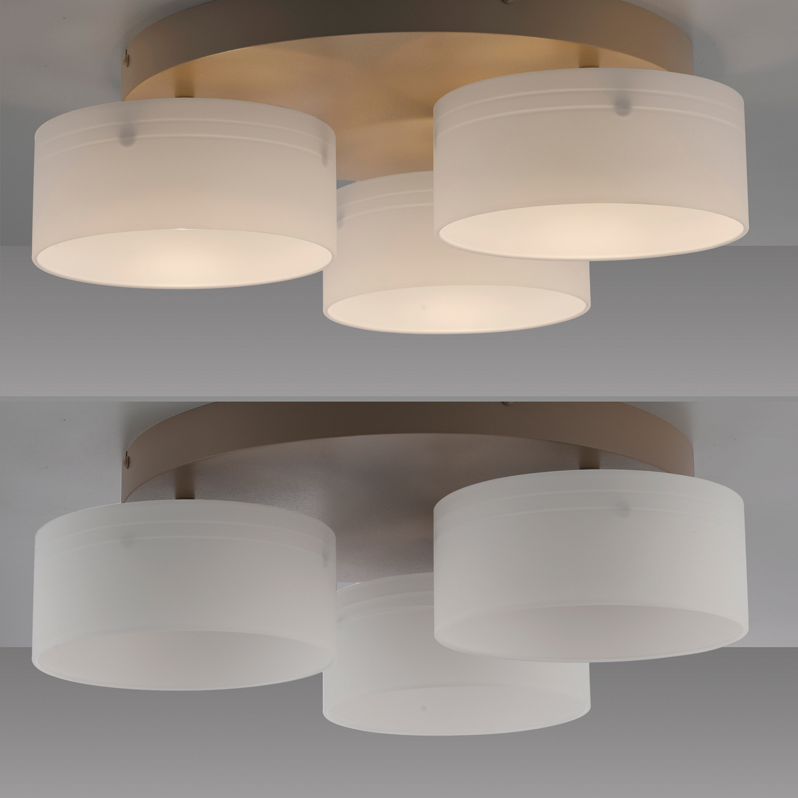 LED lubų šviestuvas „MARIKA“, smėlio spalvos/baltas, 40 cm, 3 lemputės, LED lubų šviestuvas „MARIKA“, smėlio spalvos/baltas, 40 cm, 3 lemputės,