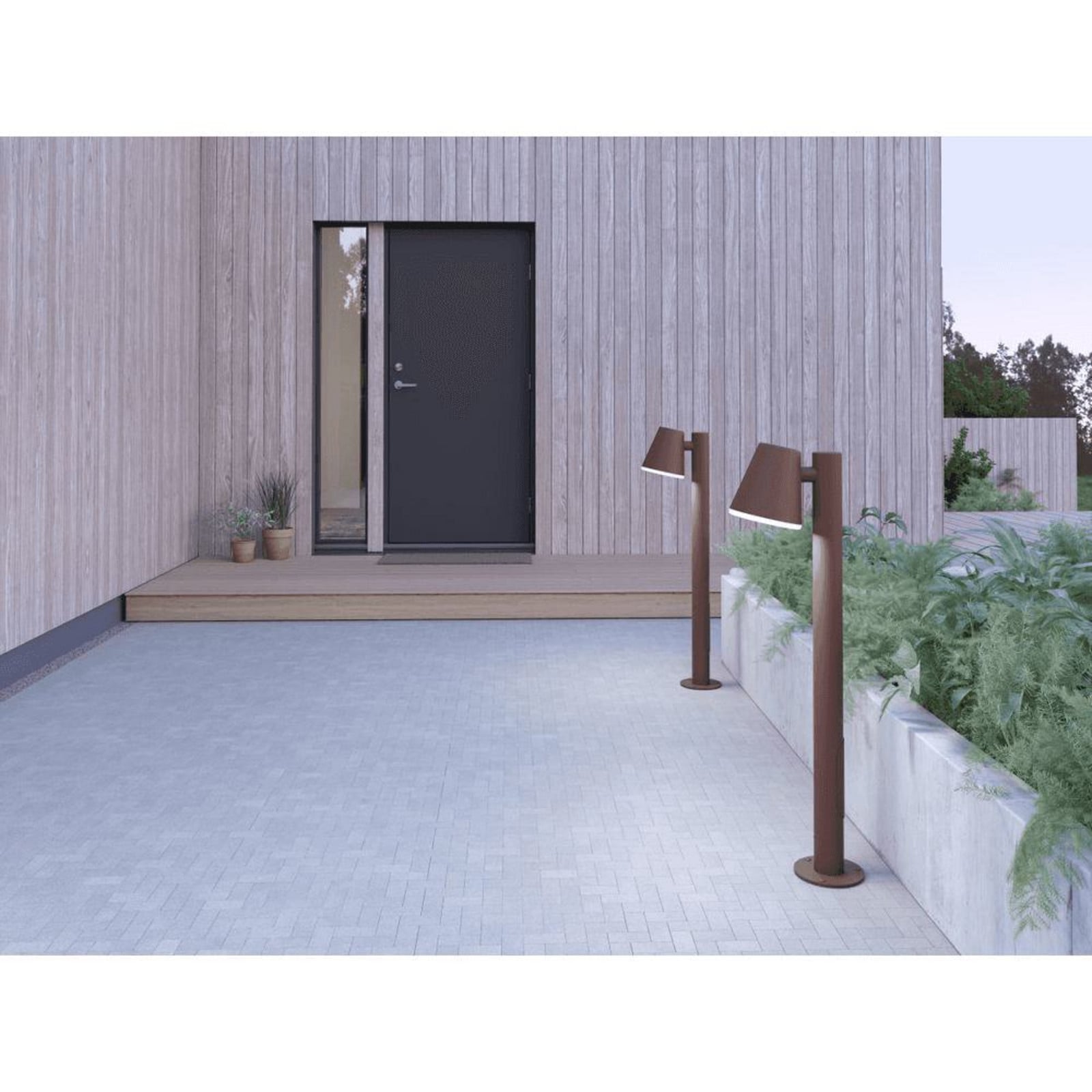 Mist Havelampe H102,9 Rust Belid - Terrasse - Metal