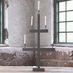 Fensterleuchter Storm 5-flammig 118 cm dunkelgrau