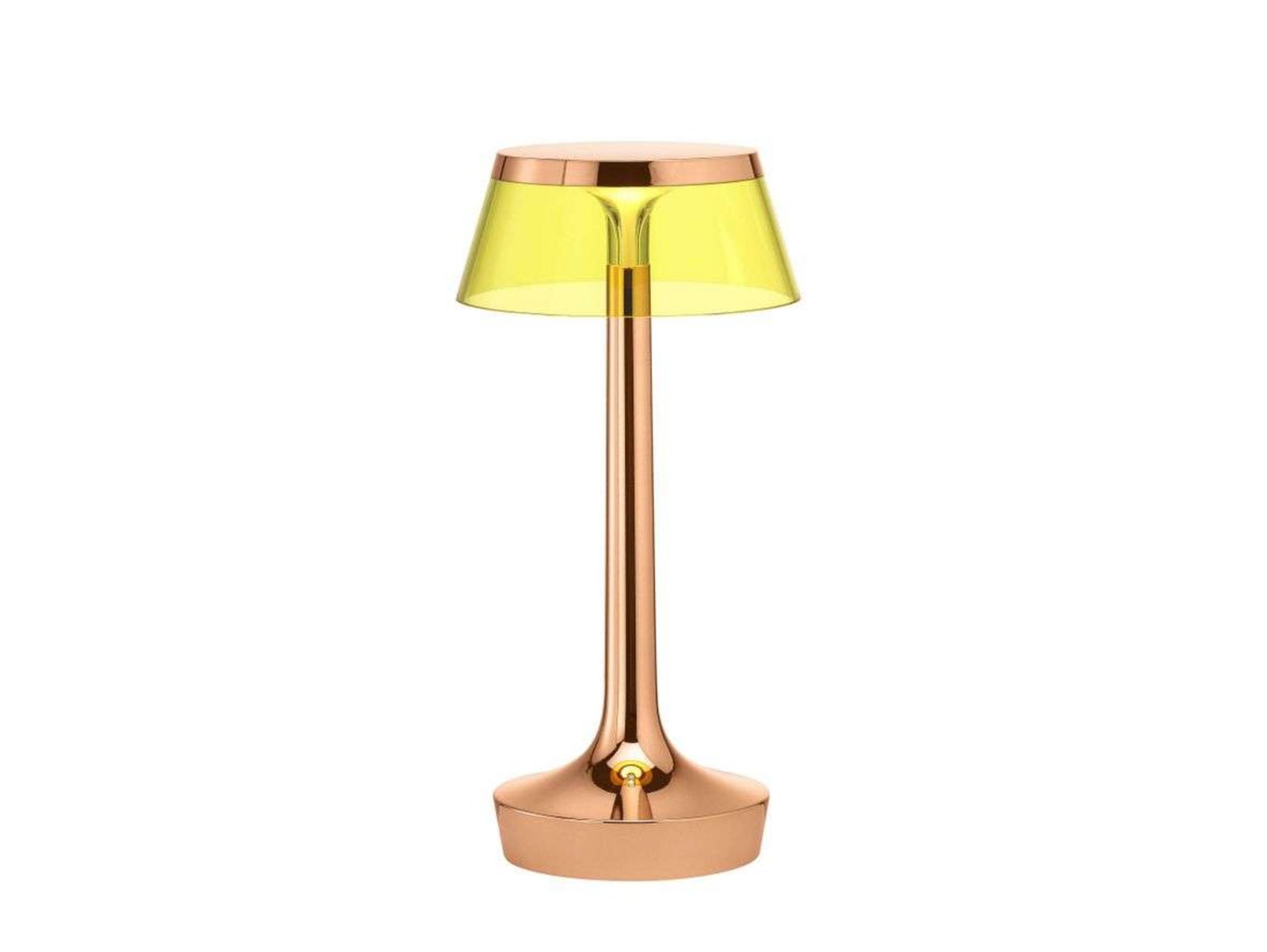 Bon Jour Unplugged Table Lamp Copper/Yellow - Flos