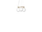 Miira 3 Circular Candelabro Brass/Opal - Nuura