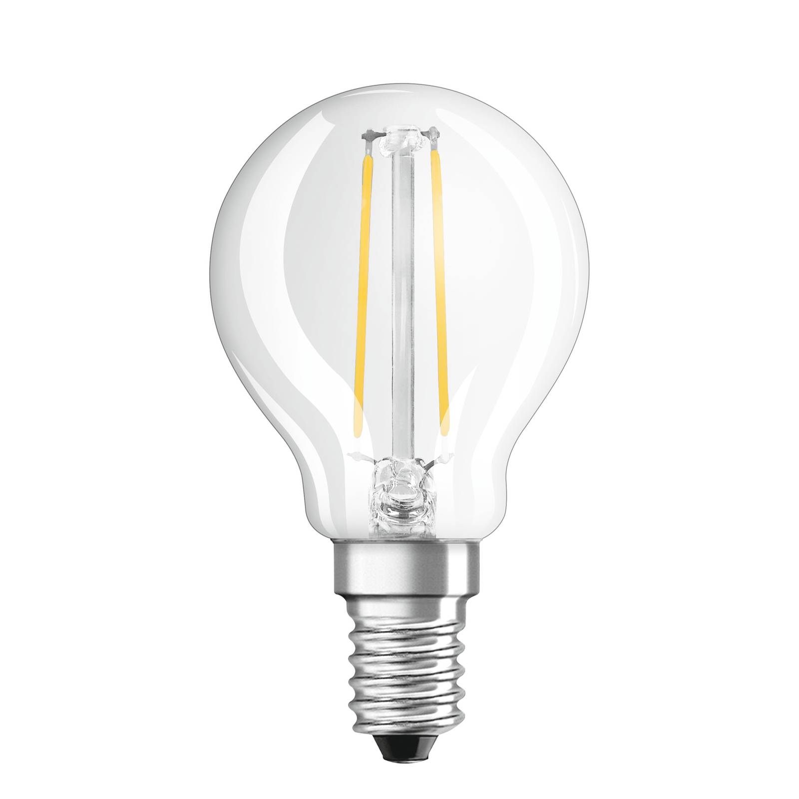 Photos - Light Bulb Osram teardrop LED bulb E14 1.5W827 clear 