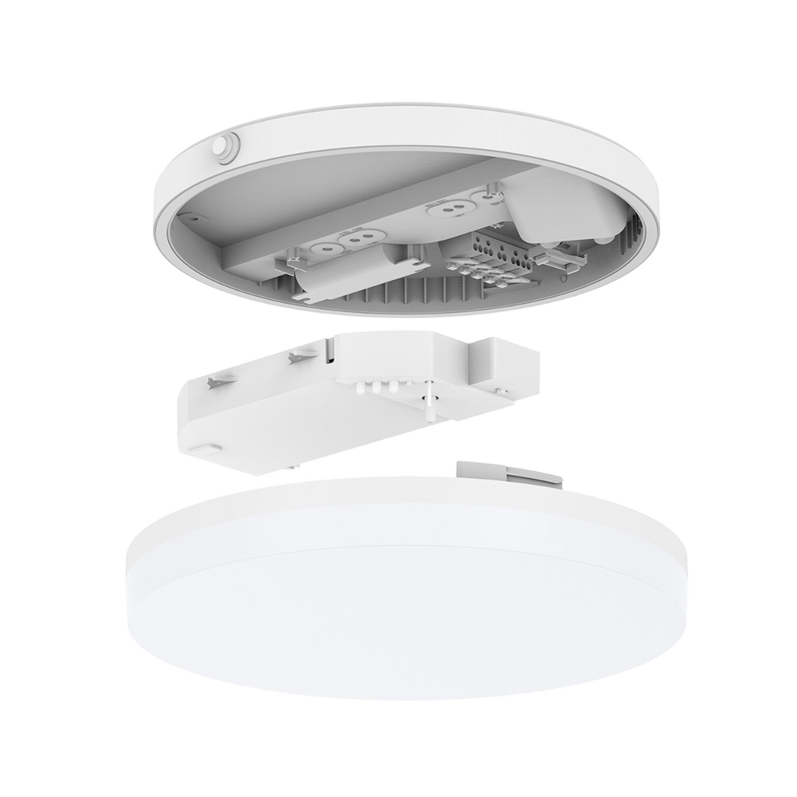 DOTLUX LED laevalgusti SURFACE, Ø 40 cm, valge, PC, CCT, IP54