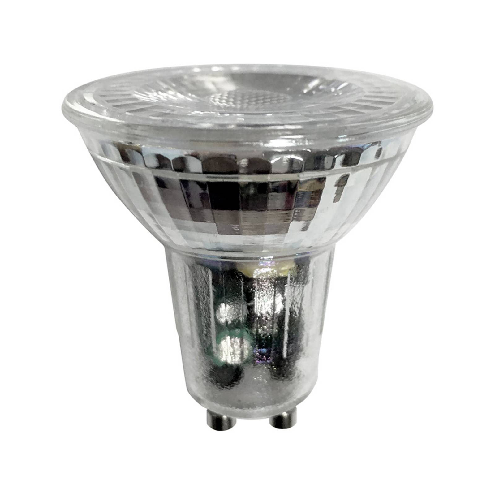 Retro reflector LED bulb GU10 6W 827 420lm 36° dim Lights.co.uk