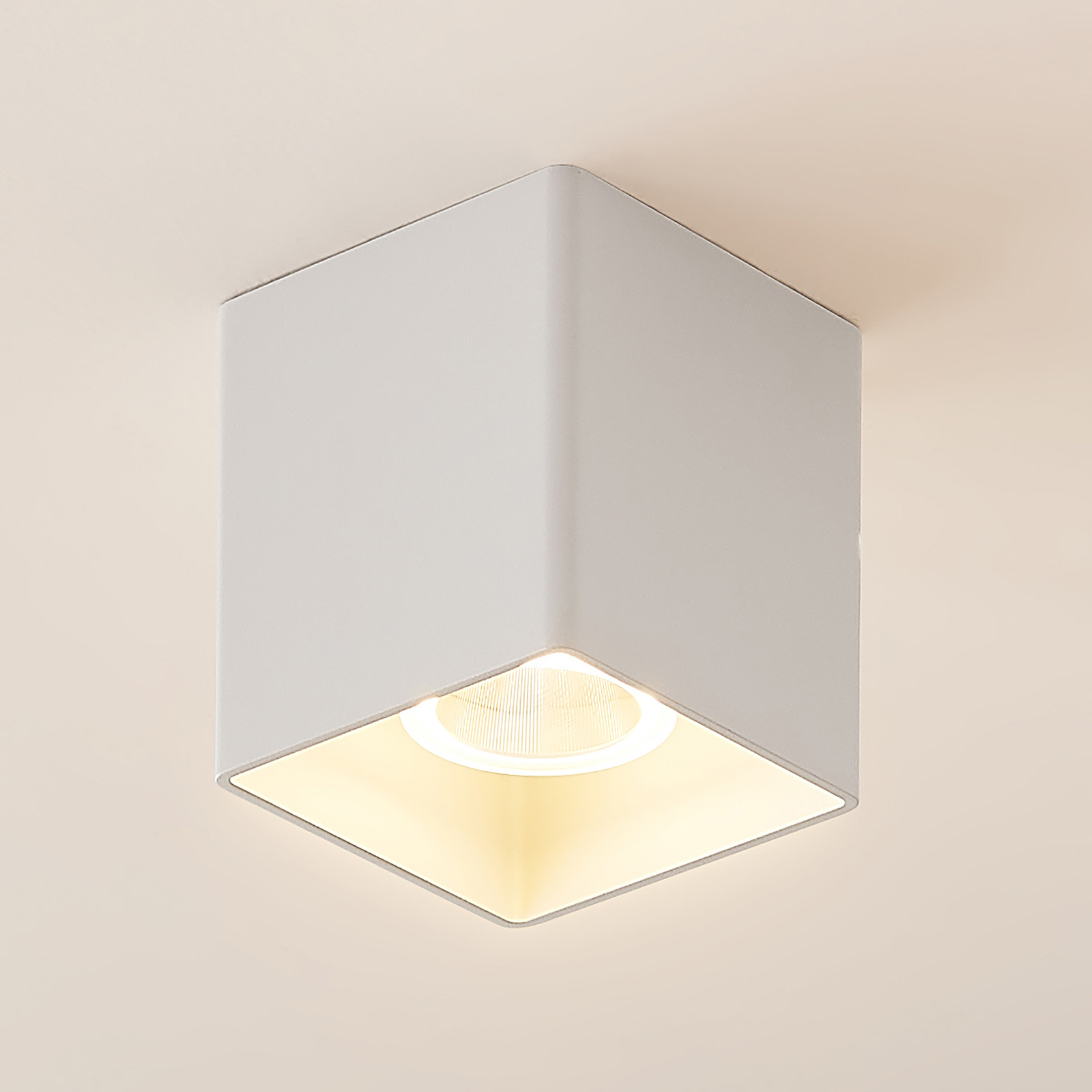 Arcchio Zaki LED mennyezeti lámpa szögletes fehér