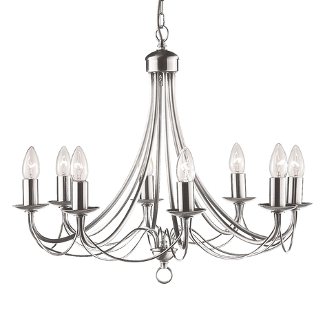 Kronleuchter Maypole satin silber