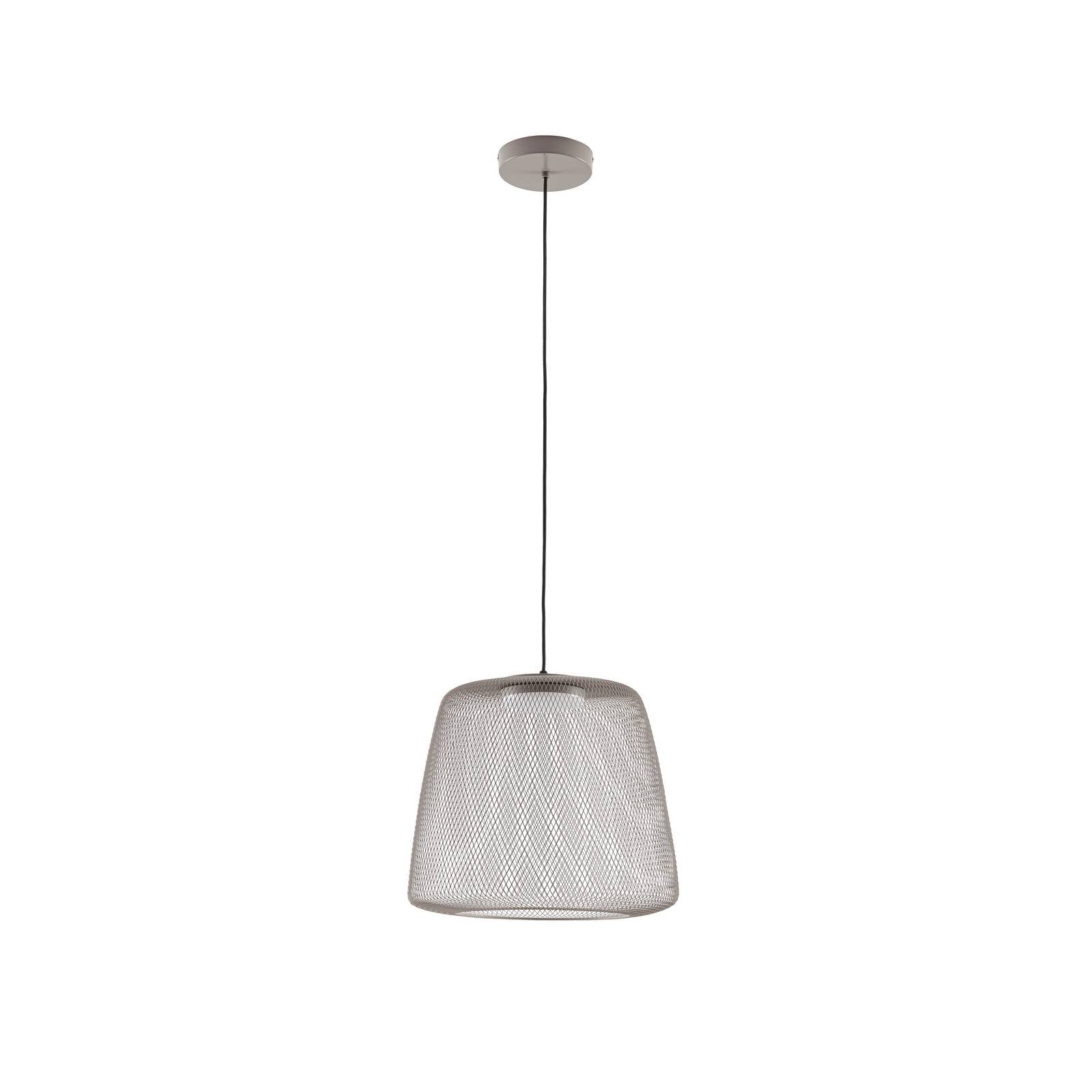Lucande LED-Außenhängelampe Korvyn, grau, Ø 50 cm, step-dim