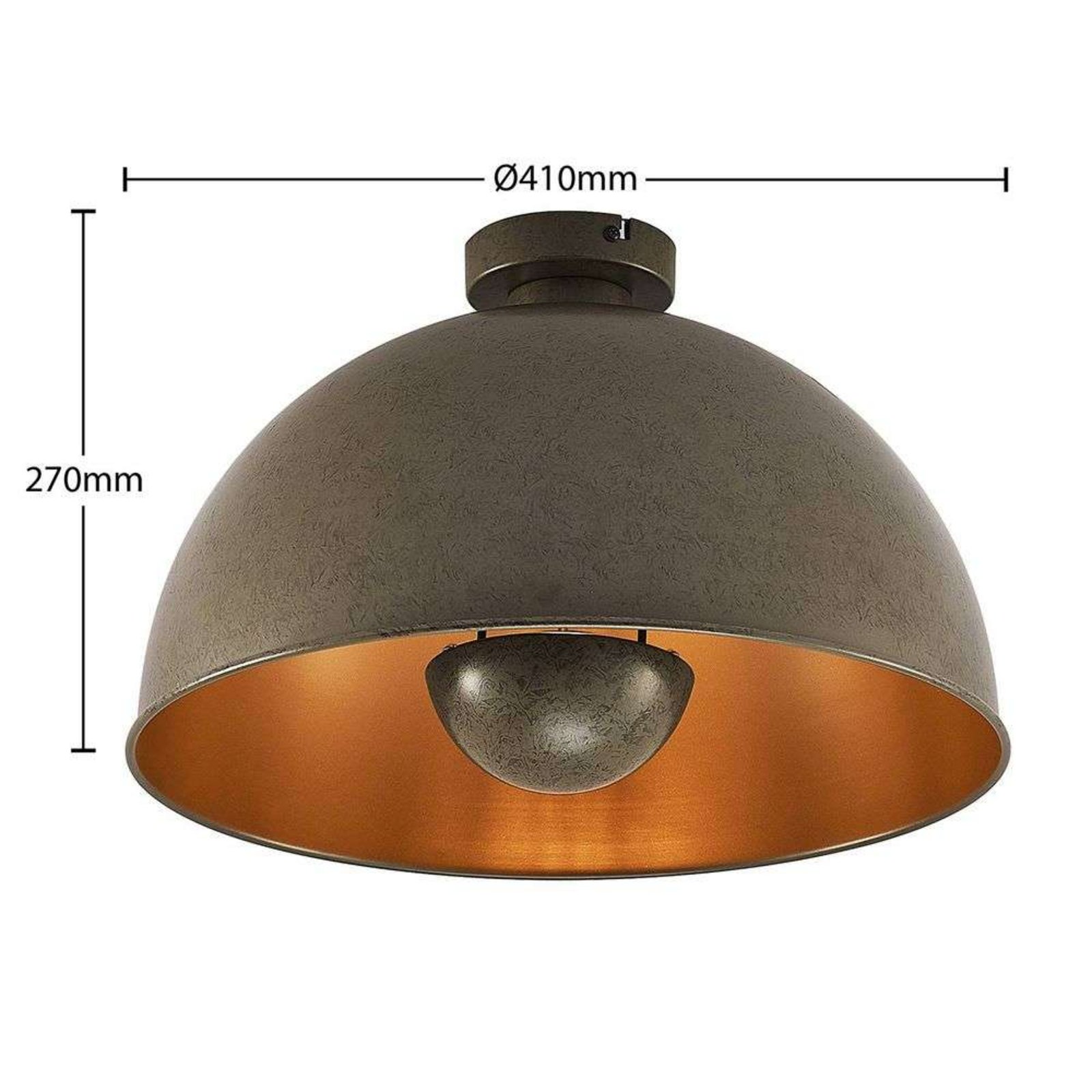 Lya Stropna lampa Ø41 tamno Siva - Lindby