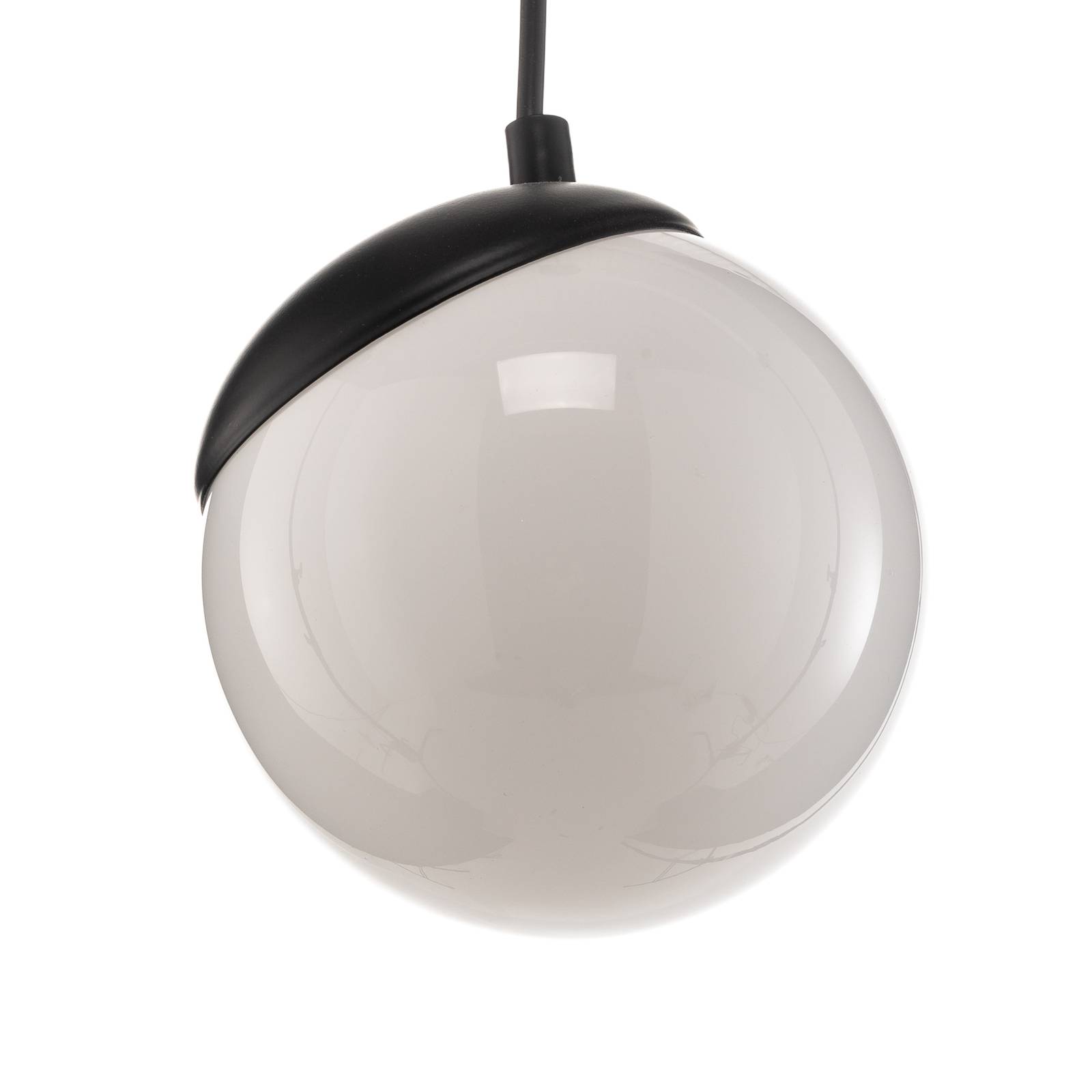 Lampa wisząca Sfera 1-punktowa szkło/metal czarna