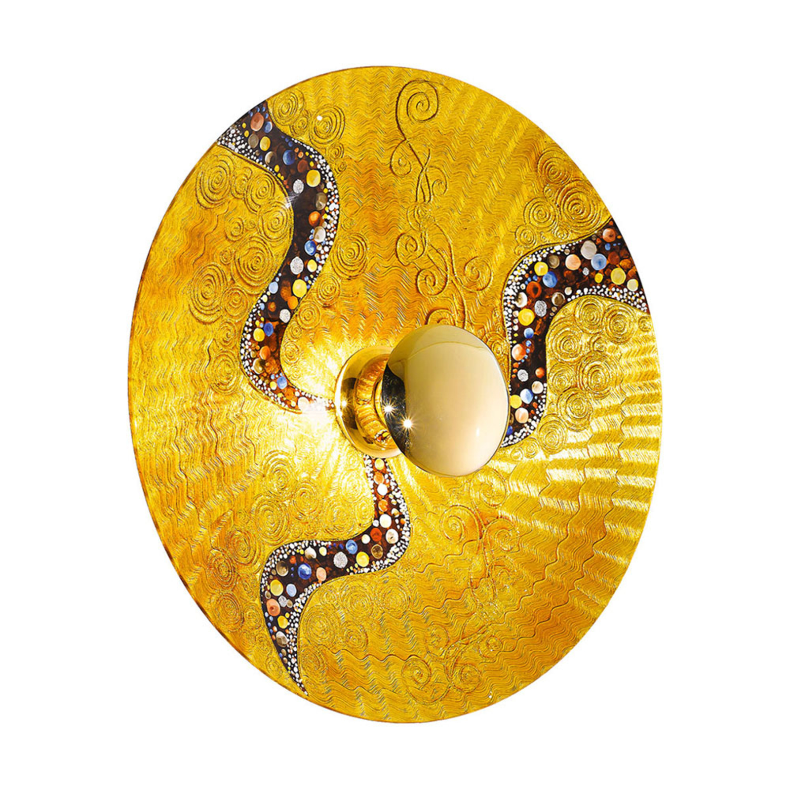 KOLARZ Luna Kiss Gold -seinävalaisin 24 k, Ø 89 cm