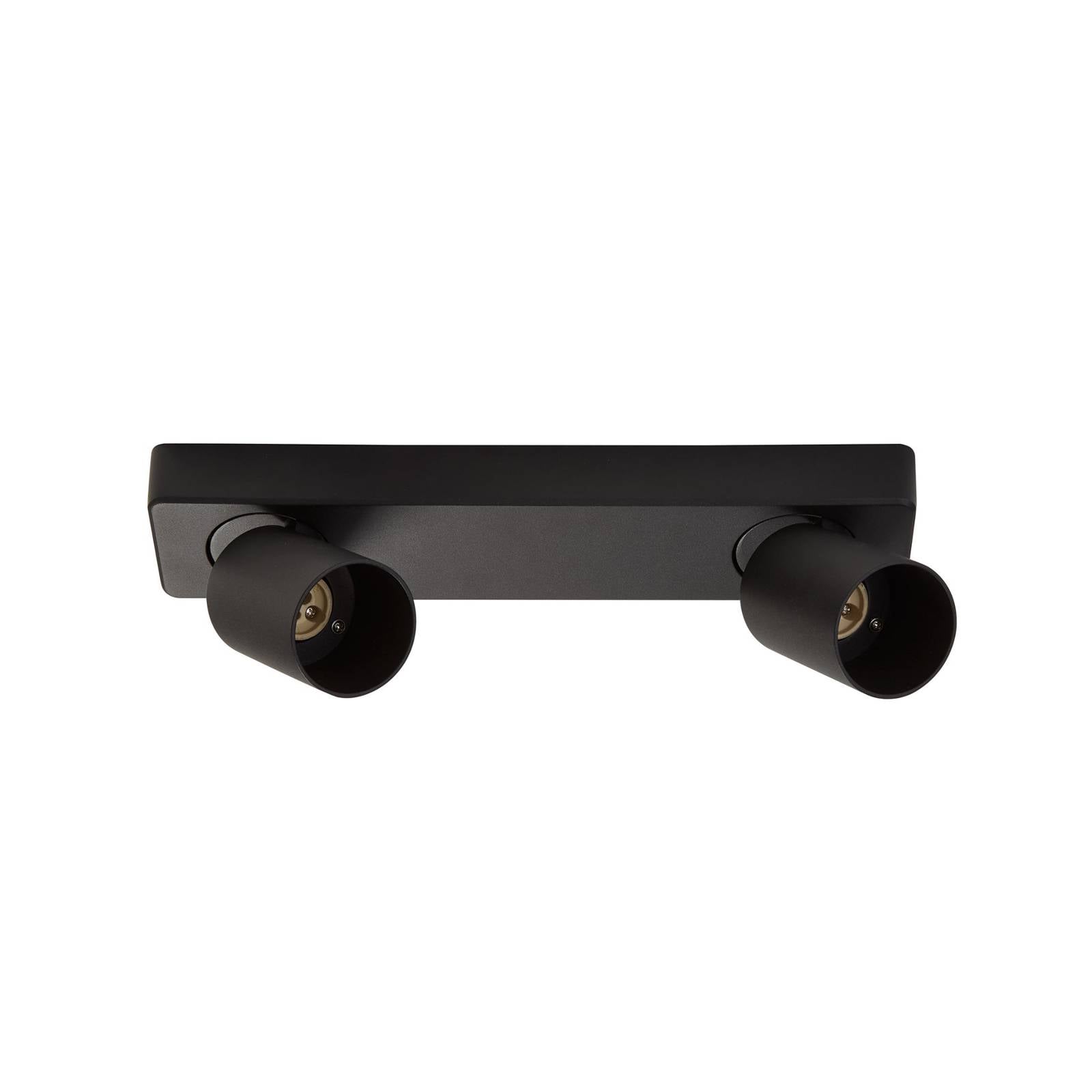 Deckenleuchte Spotlight schwarz 2-flammig Aluminium GU10