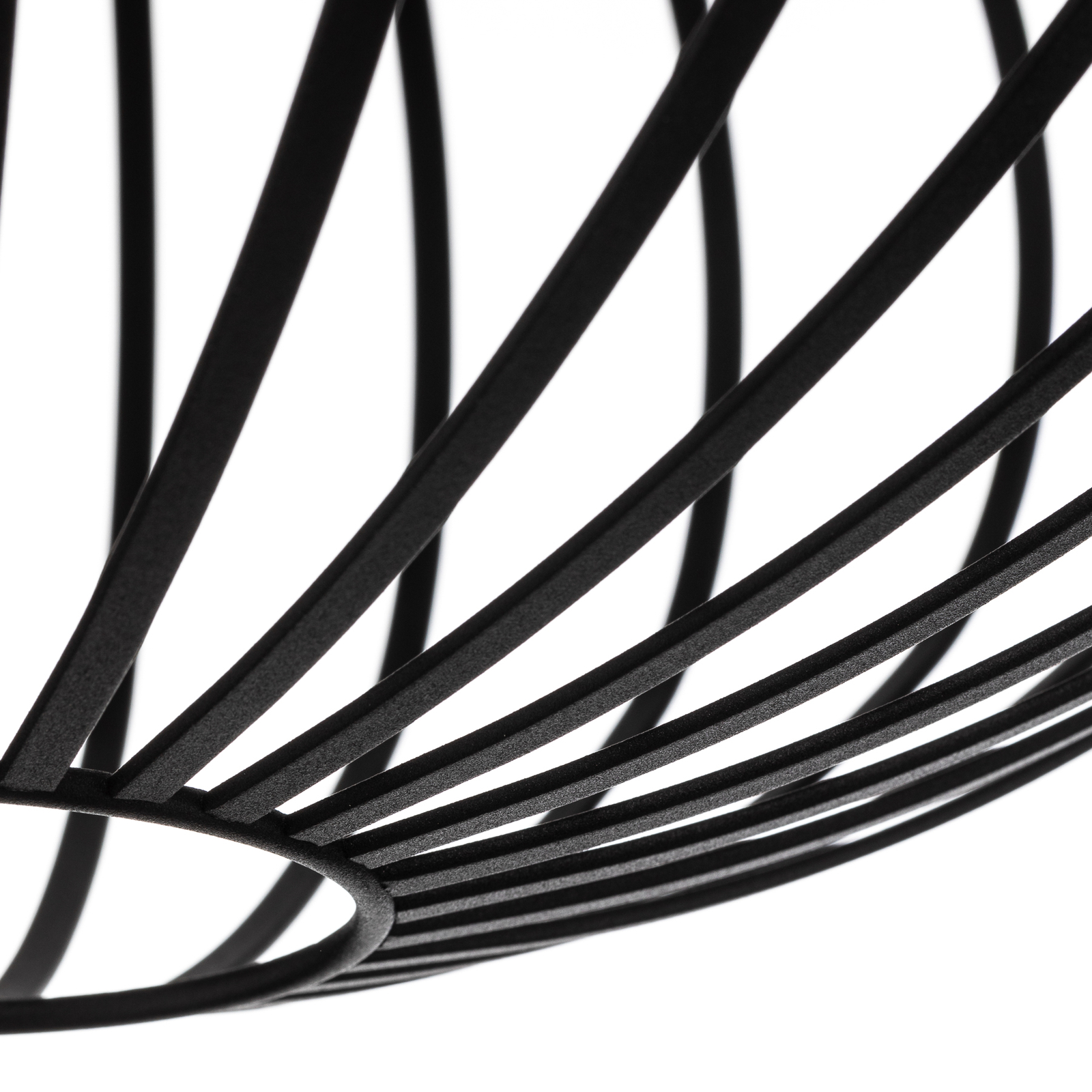 Lindby plafonnier Maivi, noir, 40 cm, fer, cage
