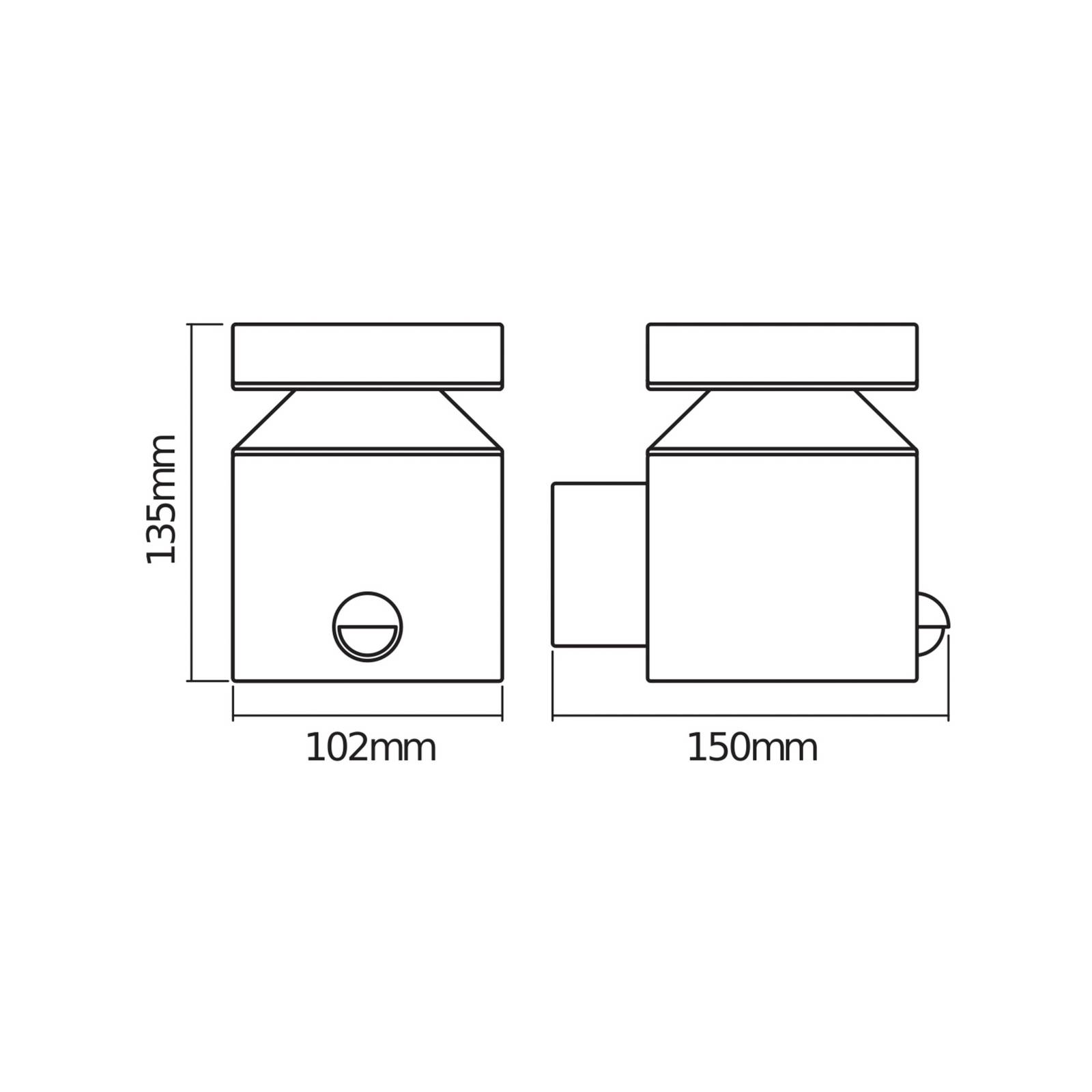Kinkiet zewnętrzny OSRAM LED z czujnikiem ENDURA STYLE CYLINDER, stalowa