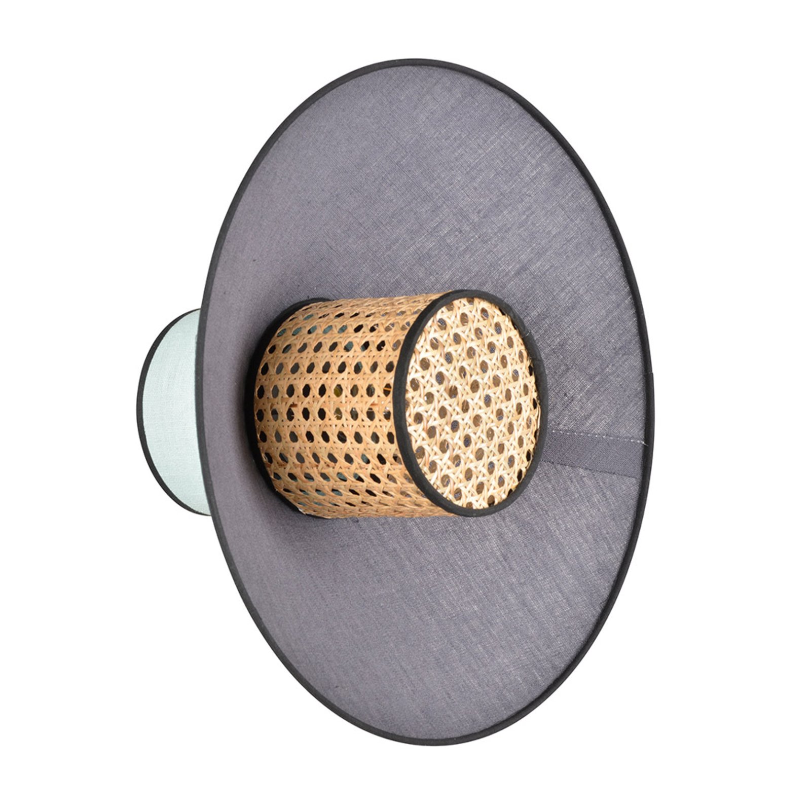 Singapour Wandleuchte, mandel/anthrazit - MARKET SET Singapour Wandleuchte, mandel/anthrazit - MARKET SET