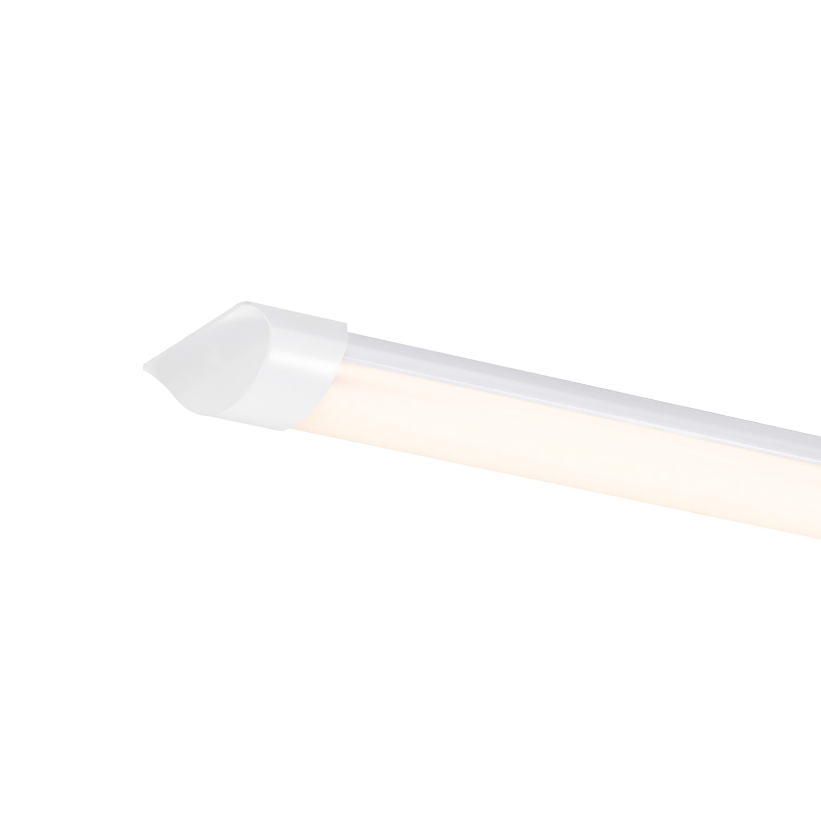Glendale LED batten light, 119 cm, IP20, plastic, white