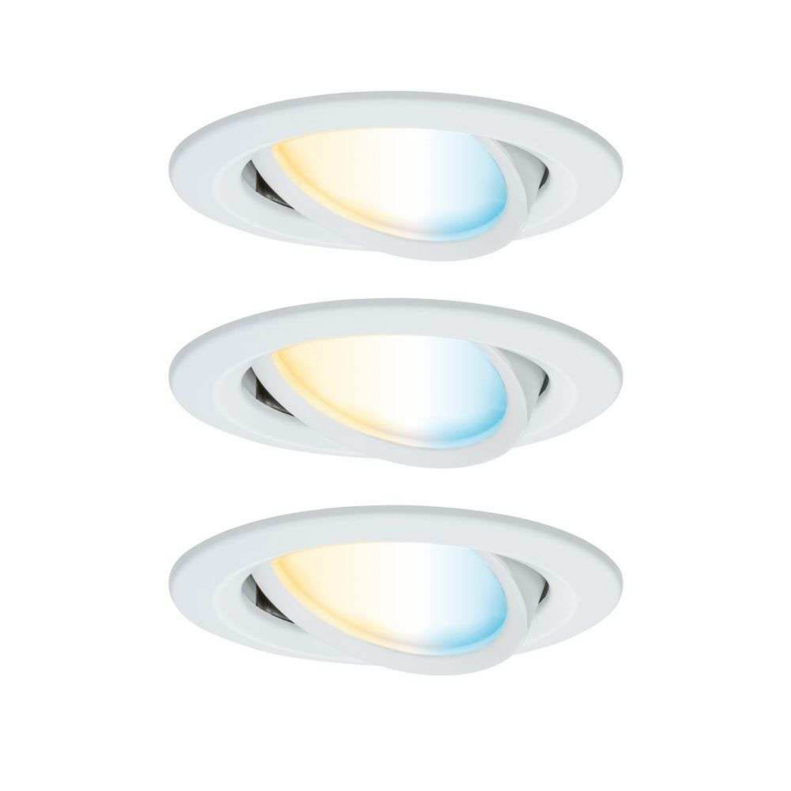 Paulmann LED inbouwspot Nova Coin Smart wit CCT, set van 3, 8,4 cm Paulmann LED inbouwspot Nova Coin Smart wit CCT, set van 3, 8,4 cm