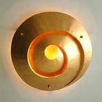 Stylish ceiling/wall lamp LABIRINTO in gold